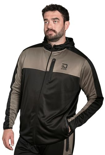 Duke Mens Southport Dry Wear Zip Through Hoodie - Black