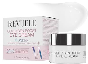 Revuele Wonder Kollagen Boost Augencreme 15ml | Anti-Falten Augencreme, Abschwellend, Straffende Augenkontur, Marines Kollagen, Tripeptid, Hellt die Augenpartie auf