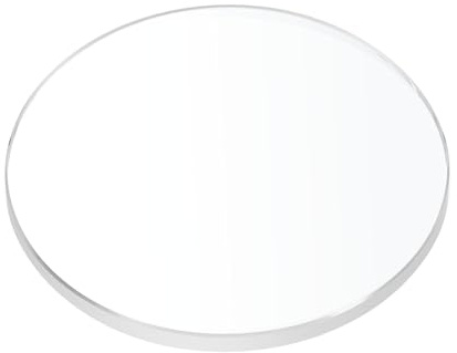 QUARKZMAN Lente Cristal para Reloj, Vidrio Lente Redondo Plano de Zafiro Transparente Reparación para Relojes Taza Medidora Laboratorio Joya Relojeros Tapa Decoración