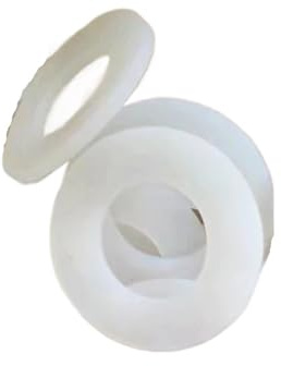 20 Stück Silikondichtungen, flach, Dicke 0,5 mm, Gummidichtungsringe for Manometer, O-Ringe(24x8x0.5mm)