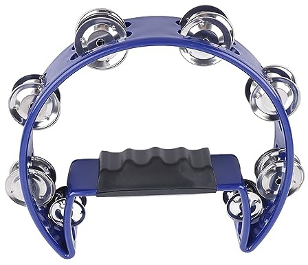 BSTCAR Musical Tamburin Double Jingle Bell Tamburine Hand Percussion Shaker Musikinstrumente für Kinder Erwachsene