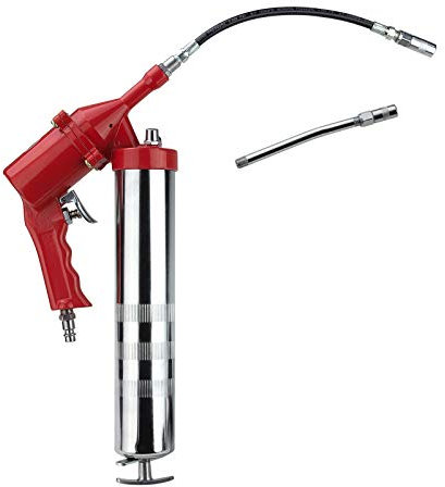 Druckluft Fettpresse pneumatisch Handpresse Werkstatt Presse mit Zubehör 400 ml