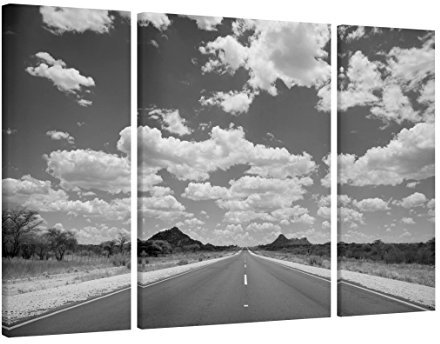 Bilderwelten Leinwandbild 3-teilig - Route 66 II - Triptychon, 120x50cm 120x80cm 120x50cm