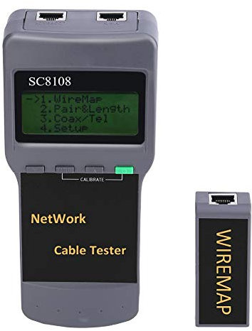 Netzwerk Kabeltester, CAT5 RJ45 LAN Kabel Und Telefon Kabel Leitungsdetector Ethernet Kabelfinder SC8108 Längenpunkt Sucher Entfernungsmesser