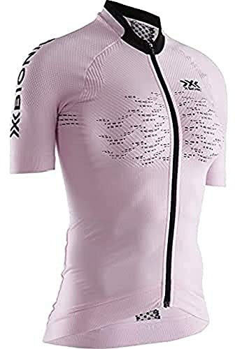 X-Bionic The Trick 4.0 Kurzarm-Radsport-Kompressions-Jersey-T-Shirt mit Reißverschluss Viola Frau Grösse M