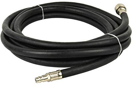 BSD Druckluftschlauch - Gummi Druckluftschlauch, Kompressorschlauch, Luftschlauch mit Schnellkupplung - 5m - innerer/äußerer Durchmesser: 8/13mm