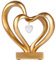 Herz Statuen für Wohnzimmer Deko Modern,Geschenk Hochzeit für Paare,Goldene Deko Skulptur,Deko Gold Wohnzimmer,Dekoartikel,Deko Flur zum Hinstellen,Skulpturen Büro Deko,Skandinavische Deko Wohnung