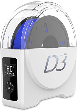 Upgraded Aktualisierte Trocknerbox für 3D-Drucker-Filament, 3D-Filamenttrocknerbox D3, hält Filamente während des 3D-Drucks trocken, kompatibel mit 1,75/2,85/3,00 mm Filament, EU Netzteil