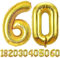 luftballon 60 jahre | Gold 60 ballons-40-101cm 60 Geburtstagsdeko -60 Folienballon Zahl Deko zum Geburtstag fliegt mit Helium 60 Geburtstag für Männer Frauen 60 Geburtstagsparty Jubiläum