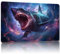 Malqiqi Spielmatte für MTG, mit kostenlosen Aufbewahrungstaschen, Spielmatte 61 x 35,6 cm, TCG und Brettspielmatte für Karten, Mauspad, Schreibtischunterlagen (Hai-Regular)