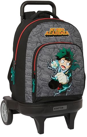 Safta M218 Monster High Rucksack mit Rädern, kompakt, abnehmbar, ideal für Kinder verschiedener Altersgruppen, bequem und vielseitig, Qualität und Widerstandsfähigkeit, 33 x 22 x 45 cm, Unisex Kinder
