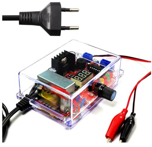 Jzoowar Regulador de Voltaje Ajustable LM317, Kit de Bricolaje de 220 V una 1,25 V-12,5 V, MóDulo de Fuente de AlimentacióN Reductor, Kits ElectróNicos, Enchufe de la UE