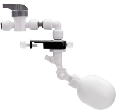 DONGKER Adjustable Float Valve Kit,1/4 Automatic Water Filter Float Ball Valve Auto Water Filler Controller Auto-top-Off System for Reverse Osmosis Aquariums Hydroponics Automatic Feeders