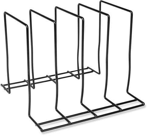 Albert Austin Chopping Board Baking Tray Stand Durable Chopping Board Storage Stand 4 Section Chopping Board Rack Space Saving Metal Cutting Board Holder Cutting Board Dish Rack for Kitchen Counter