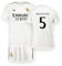Real Madrid Home Kit Trikot und Shorts Saison 24/25, Bellingham, 6 Years, Replik Shirt Mit Offizieller Lizenz