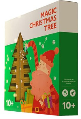 Verwandeln Sie Ihr Zuhause in eine festliche Umgebung mit dem magisch wachsenden Kristall-Weihnachtsbaum. Einfache Montage