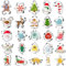 25-teiliges Edelstahl Ausstecher Set Weihnachten – Ausstechformen Weihnachten für Plätzchen – Weihnachtsbaum, Lebkuchenmann, Schneeflocke u.v.m. – Keksausstecher Weihnachten für Festliche Backideen