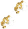 Warmhm 2 Saiten Blatt Licht Lichter Fest Schmücken Weihnachtsbaumgirlande Geführte Weihnachtskerzen Ginkgo Außendekoration Wandhaken Dekorativ Dekore Christbaumschmuck Metall Golden