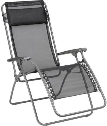 Lafuma MOBILIER - Zero-Gravity-Relaxliege-Garten - RT 2 - Batyline® Iso - Schwarz Noir LFM4019_8551-5 Jahre Garantie
