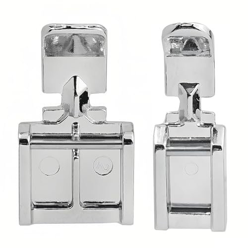 Pied Presseur Machine à Coudre, Pied à Fermeture éclair à Clipser, 2 Pièces Pieds-de-Biche à Fermeture Éclair, pour Fermetures Éclair Compatible avec Singer, Brother, Babylock, Euro-Pro