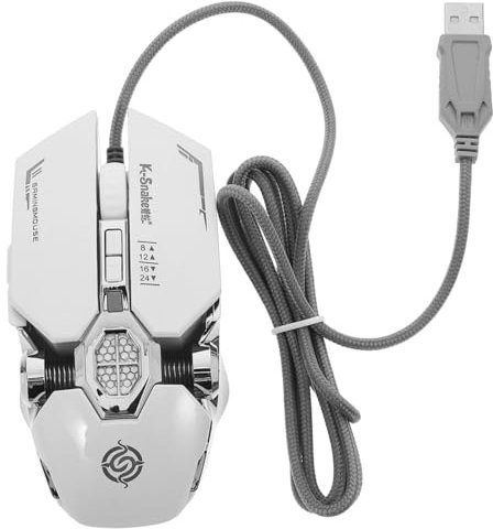 HOMSFOU Souris De Jeu RGB avec Touches Programmables Résolution Dpi Ajustable Jusqu à Design Lumineux Intégré pour Usage Professionnel