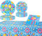 JUNBAOYYDS Set di stoviglie per feste in piscina, per compleanno, per feste, per feste di compleanno, per bambini, per feste di compleanno, 10 ospiti (verde)
