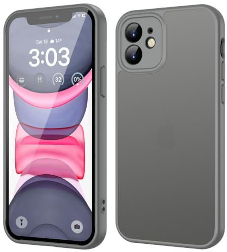 ORDA für iPhone 11 Hülle, Vollständiger Kameraschutz Stoßfest, Grau
