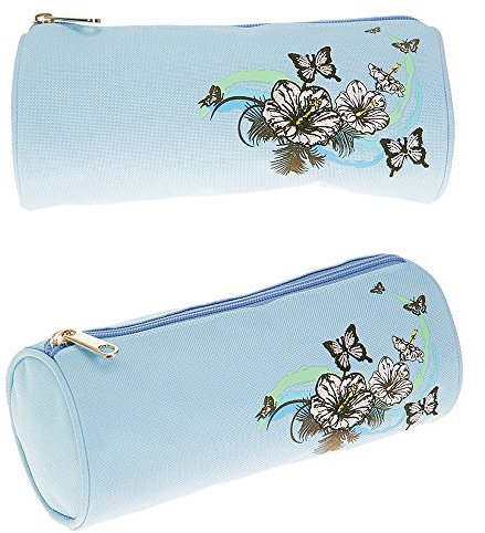 Elephant Mäppchen Select Schlamperrolle Faulenzer Etui | Butterfly Love - Schmetterling Hellblau