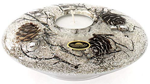 Dreamlight Teelichthalter braun Größe 15x15x5 cm