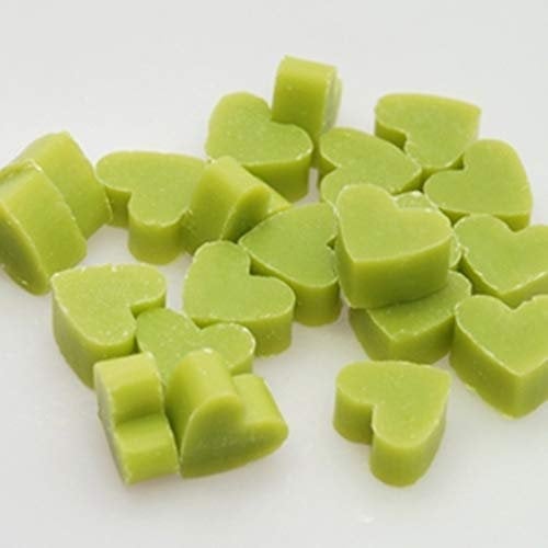 Seifenherzen mini mini - Florex Schafmilchseife LEMONGRAS - 50 Stück - Gastgeschenk Hochzeit