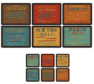 Pimpernel Lunchtime, 6 Placemats + 6 Coasters