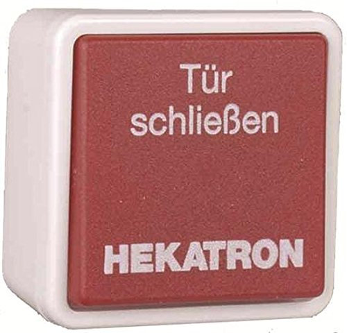 Hekatron Handauslösetaster AP/UP HAT02 Gehäuse weiß Wippe rot IP20