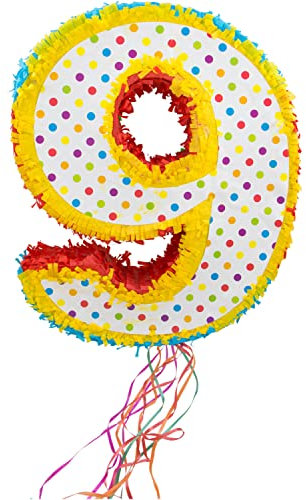 Folat Piñata * ZAHL 9 * für den 9. Kindergeburtstag