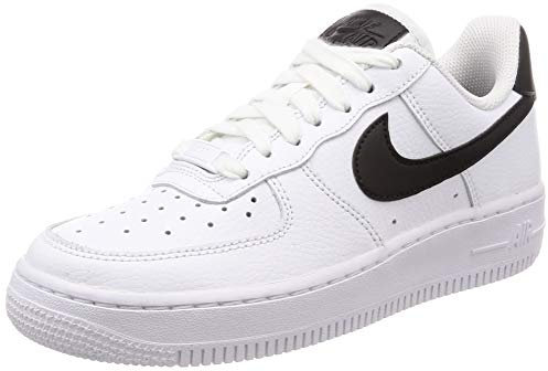 Nike Wmns Air Force 1 '07, Scarpe da Basket Donna, White White Black, 36 EU