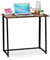 Relaxdays Schreibtisch klappbar, platzsparender Bürotisch, Home Office, Jugendzimmer, 74,5 x 80 x 45 cm, braun/schwarz