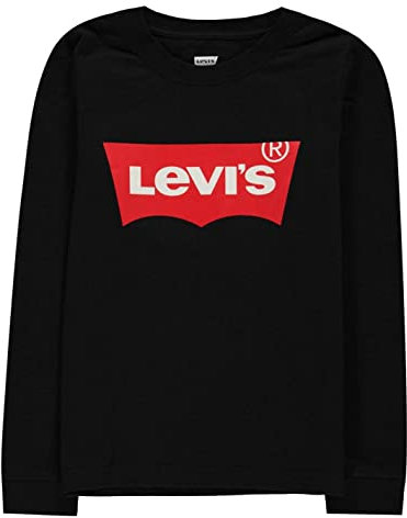 Levi's Boy's Lvb-l/S Batwing Tee 9e8646 Longsleeve T-Shirt, Black, 16 Years