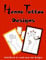 Henna Tattoo Designs Sketch Book: To practice henna on paper - Henna Hand Template Pages