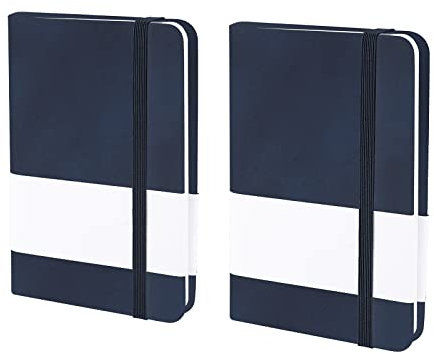 A7 Taschen-Tagebuch, Notizbuch, Tagebuch, PU-Leder, liniert, Notizbuch, Skizzenbuch, Schreibbuch, für Kinder, Männer und Frauen, weicher Einband mit Druck auf dem Einband, 10,7 x 7,9 cm, 2 Stück