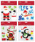 Santa Snowman Glass Christmas Gel Window Stickers Christmas Party Door Decorations (1Pc Random Style)