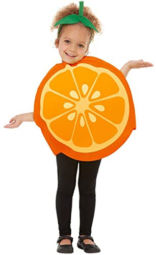 Funidelia | Disfraz de naranja para niño y niña Fruta, Comida - Disfraz para niños y divertidos accesorios para Fiestas, Carnaval y Halloween - Talla 3-6 años - Naranja