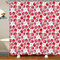 Homewish Kawaii Duschvorhang für Kinder Mädchen Frauen Kawaii Zimmer Dekor, Niedliche Erdbeer Bad Vorhang 180x180 (BXL), Rosa Erdbeer Dekor Badezimmer Vorhang Süße niedliche Kawaii Vorhang Sets