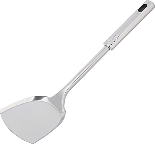 Metal Wok Spatula - Long Stainless Steel Turner - Heavy Duty Spatulas