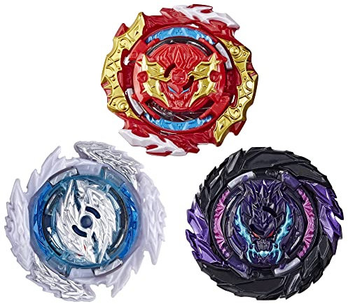 Beyblade Burst QuadDrive Sonic Warp 3er-Pack mit 3 Kreiseln, Kampfspiel, Spielzeug für Kinder ab 8 Jahren