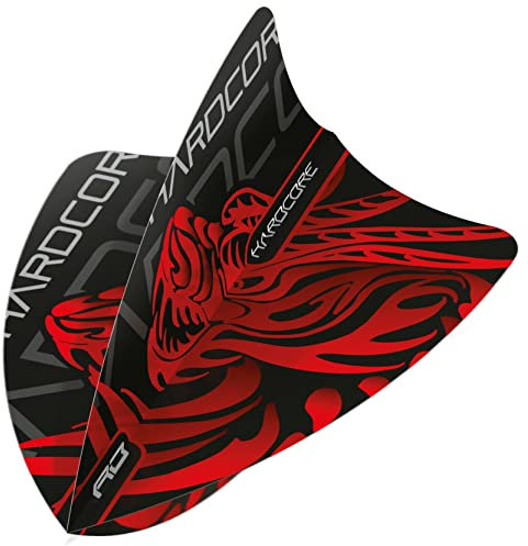 RED DRAGON Jonny Clayton Hardcore Freestyle Dart-Flights, 3 Sets pro Packung (insgesamt 9 Dart-Flights), F6693