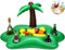 Aufblasbare Palme getränkekühler,Aufblasbar Palme Pool Getränkehalter - Tragbar Und Leicht Schwimmende Getränkehalter Für Pool, Aufblasbare Bar Klein Für Getränk/Salat/Obst/Eiswürfel Partyzubehör