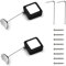 I3C Remote Cable Lock - 2Pcs, Retractable Remote Control Anti-Lost Rope Extended to 1.5m， Remote Leash, Remote Control Security Lock for TV and DVD - Never Lose Your Remote Again