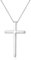 JeweBella Kreuz Kette Damen Silber 925 Kette mit Kreuz Anhänger Sterling Silber Kreuz Halskette Klassisch Verstellbar Kette für Damen Herren Schmuck Geschenk