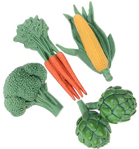 ibasenice 4 Piece Artificial Vegetable Model Decoration Lifelike Fake Vegetable Set Simulated Vegetable Display Props For Home Kitchen