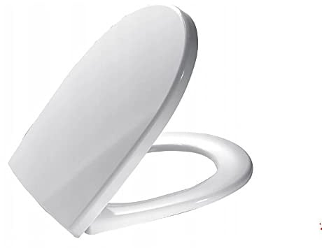 Ramm Toilettensitz kompatibel mit Ideal Standard Inga, WC Sitz aus antibakteriellem Duroplast, Toilettendeckel mit Absenkautomatik Soft Close