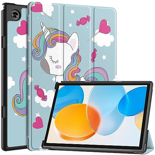 XITODA Funda para Teclast M40 Pro/ P20HD/ P20S, protección mit Stand Función Cover para Teclast M40Pro/ P20HD/ P20S 10,1 pulgadas Tablet,Unicornio